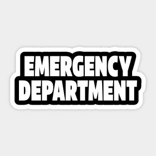 ER Professional Tee - Emergency Department Squad Design Sticker